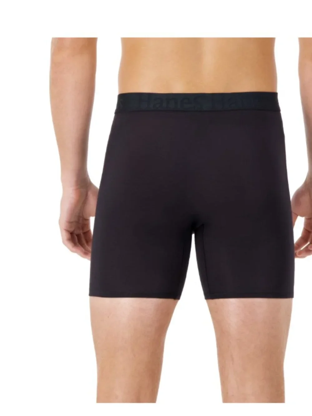 Hanes Originals Men's SuperSoft Bamboo Boxer Briefs 3-Pack Black 2XL